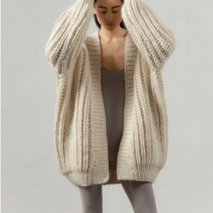 Mr. Mittens FISHERMAN CARDIGAN Taupe